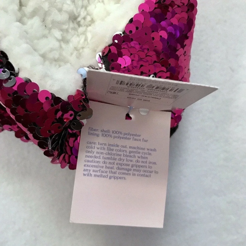 More than Magic NWT Sequins Slippers Girls M/L